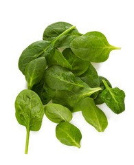spinach isolated on white background