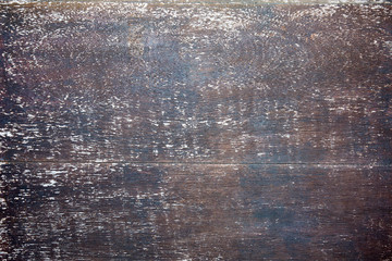 very used wooden board background of weathered painted wooden plank