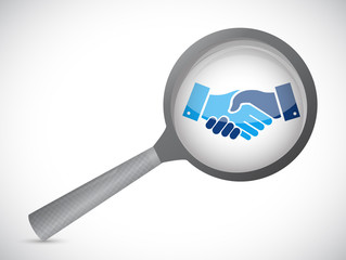 international agreement handshake review concept