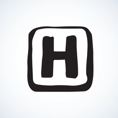 Hospital symbol. Vector drawing