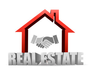 real estate closing concept illustration