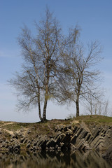 Panska Skala, geological formation, stone organ, Kamenicky Senov, Czech Republic