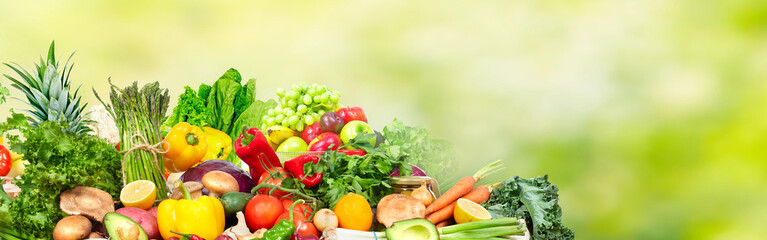 Fototapeta na wymiar Vegetables and fruits.