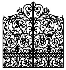 Forged iron gate