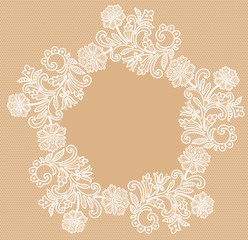White lace background