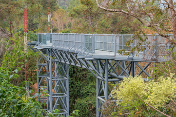 Steel structure bridge Created for use across the hill. And for the view.