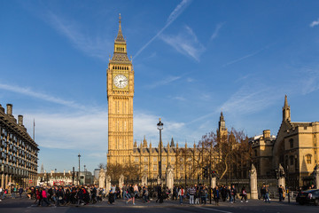 Fototapeta premium Big Ben Tower in the British Parliament in the City of London