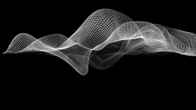 Abstract wave structure scientific background