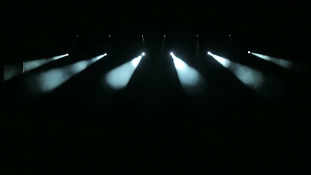 Free stage with lights. Stage lighting background. Concert light.