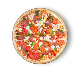 Pizza pepperoni deluxe.