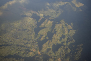 LAO PHONSAVAN LANDSCAPE AIRVIEW