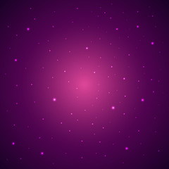 Space background with stras. Starry sky. Vector illustration.