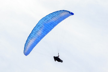 paragliders on the sky