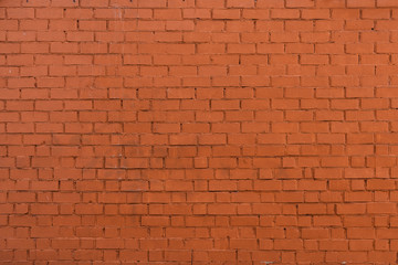 Fototapeta na wymiar Wall of orange brick