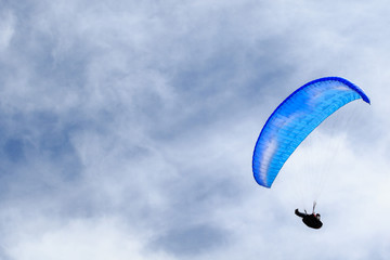 paragliders on the sky