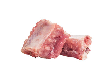 Raw pork ribs