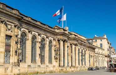 Fototapeta na wymiar Palais Rohan, the City Hall of Bordeaux - France