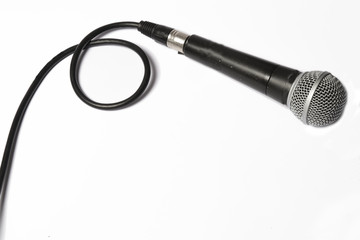 Dynamic microphone with XLR cable
