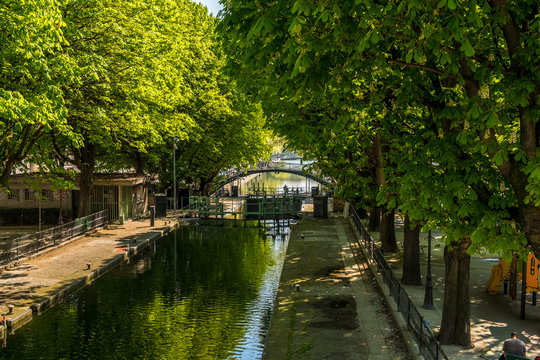 St Martin's canal in Paris X district