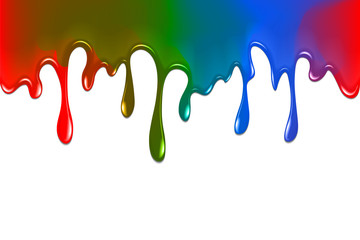 Colour paint  smudges,  drops for creativity