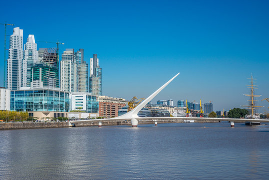 Puerto Madero district in Buenos Aires, Argentina.