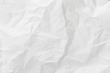 Crumpled white paper