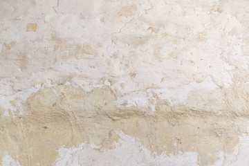 Rugged stucco  white painted wall surface texture. Vintage background.