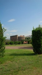 Fototapeta na wymiar Veduta di Villa Adriana, Tivoli
