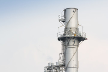 steel structure and smoke stack of powerplant
