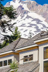 the roof of the house with nice window