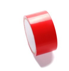 new red masking tape isolated on white background