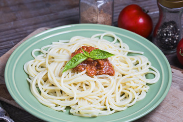 Seafood pasta, shrimp