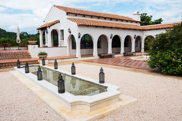 europe Courtyard with beautiful building
