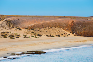 Papagayo Beach at sunset, Lanzarote Island, Spain