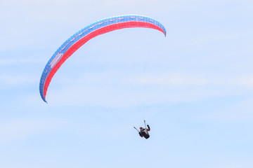 paragliders on the sky