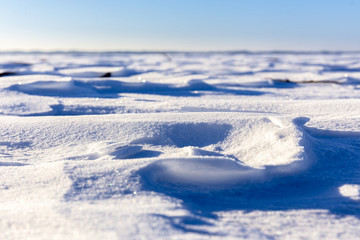 Fototapeta na wymiar Snow surface structure winter background 