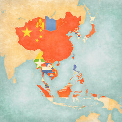 Map of East Asia - All Countries