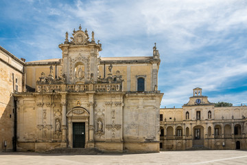 Historisches Kirchengebäude in Lecce, in Apulien, Italien