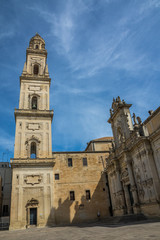 Alte Kirche im Zentrum von Lecce, in Apulien, Italien