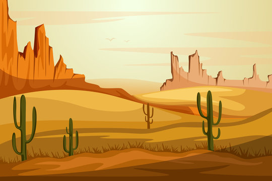 Natural Landscape of sand dune in Desert