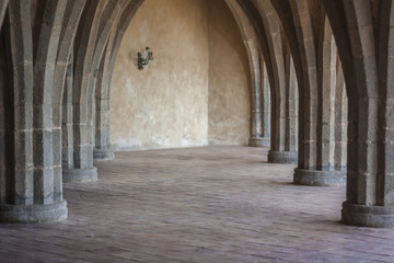 The Cloister of Villa Cimbrone in Ravello Italy