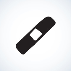 Plaster. Vector drawing