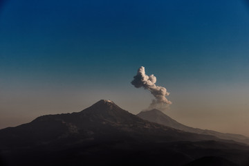 Popocatepetl volcano erruption