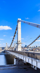 View of the Crimean bridge. Moscow