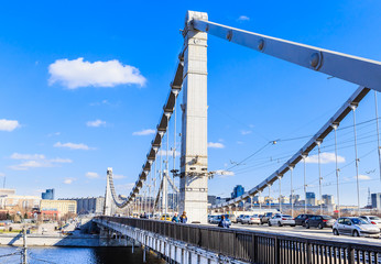 View of the Crimean bridge. Moscow