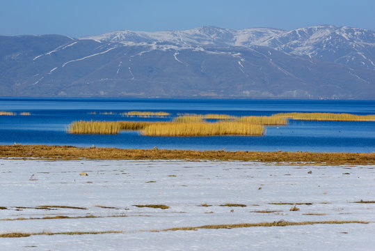 Majestic view of lake Sevan, Armenia