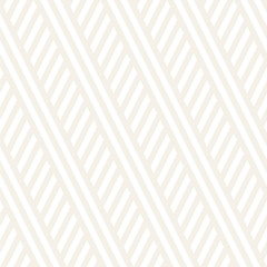 Interlacing Parallel Stripes. Vector Seamless Subtle Monochrome Pattern.