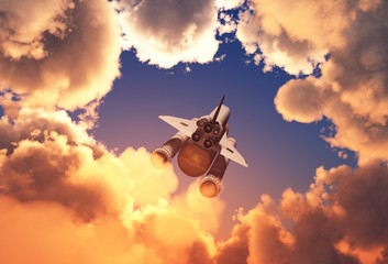 The engine of the rocket. © Kovalenko I