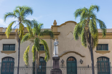 Fototapeta na wymiar St. Francis of Assisi statue in Jujuy, Argentina.