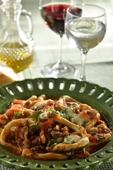 Fusilli with meat and Tomato sauce